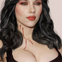 Scarlett Johansson in Blood Scarlett Red