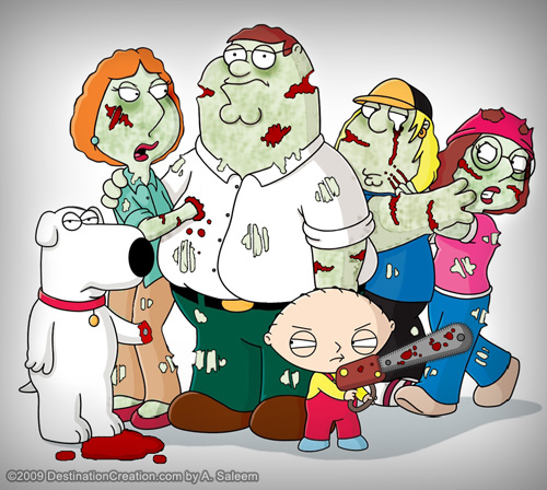 Family Guy as Zombies