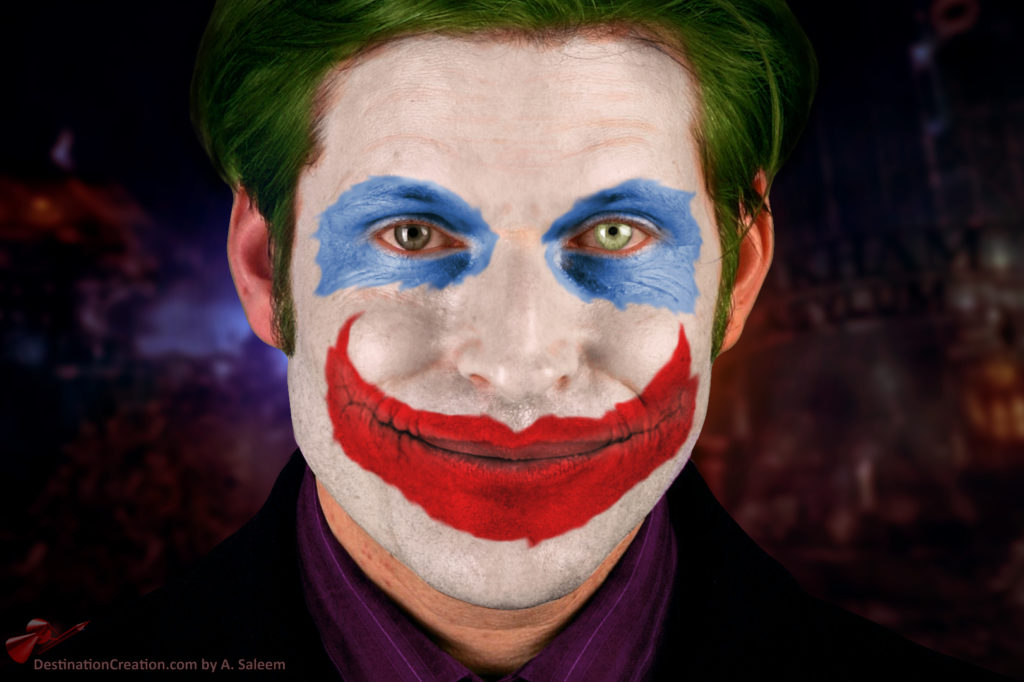 Crispin Glover as the Joker.